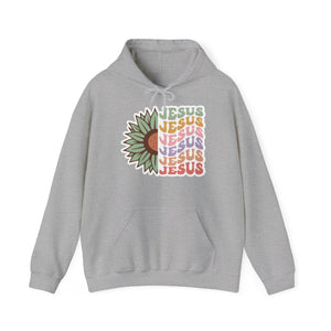 "Jesus Flower" - Hooded Sweatshirt - Hoodie