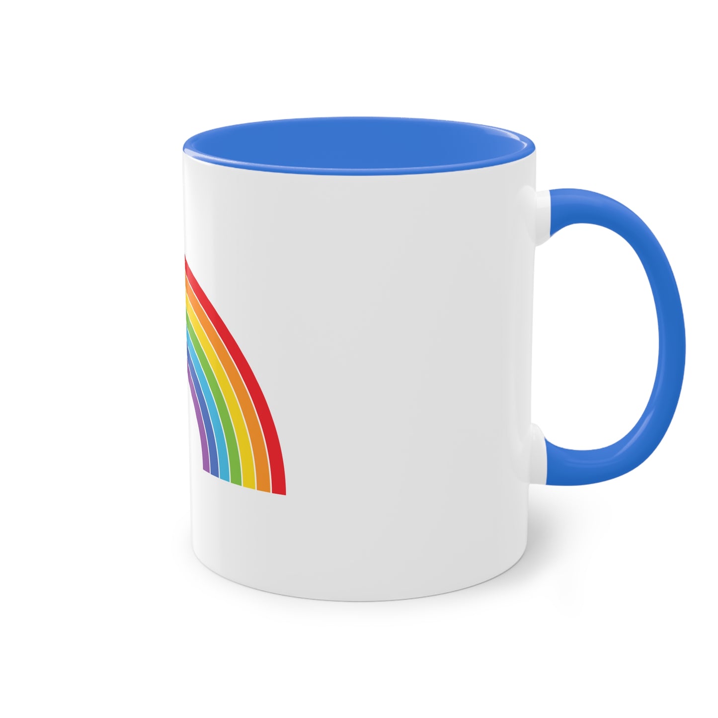 Proud and Colorful Ceramic Rainbow - LGBTQ- Two Tone Mug