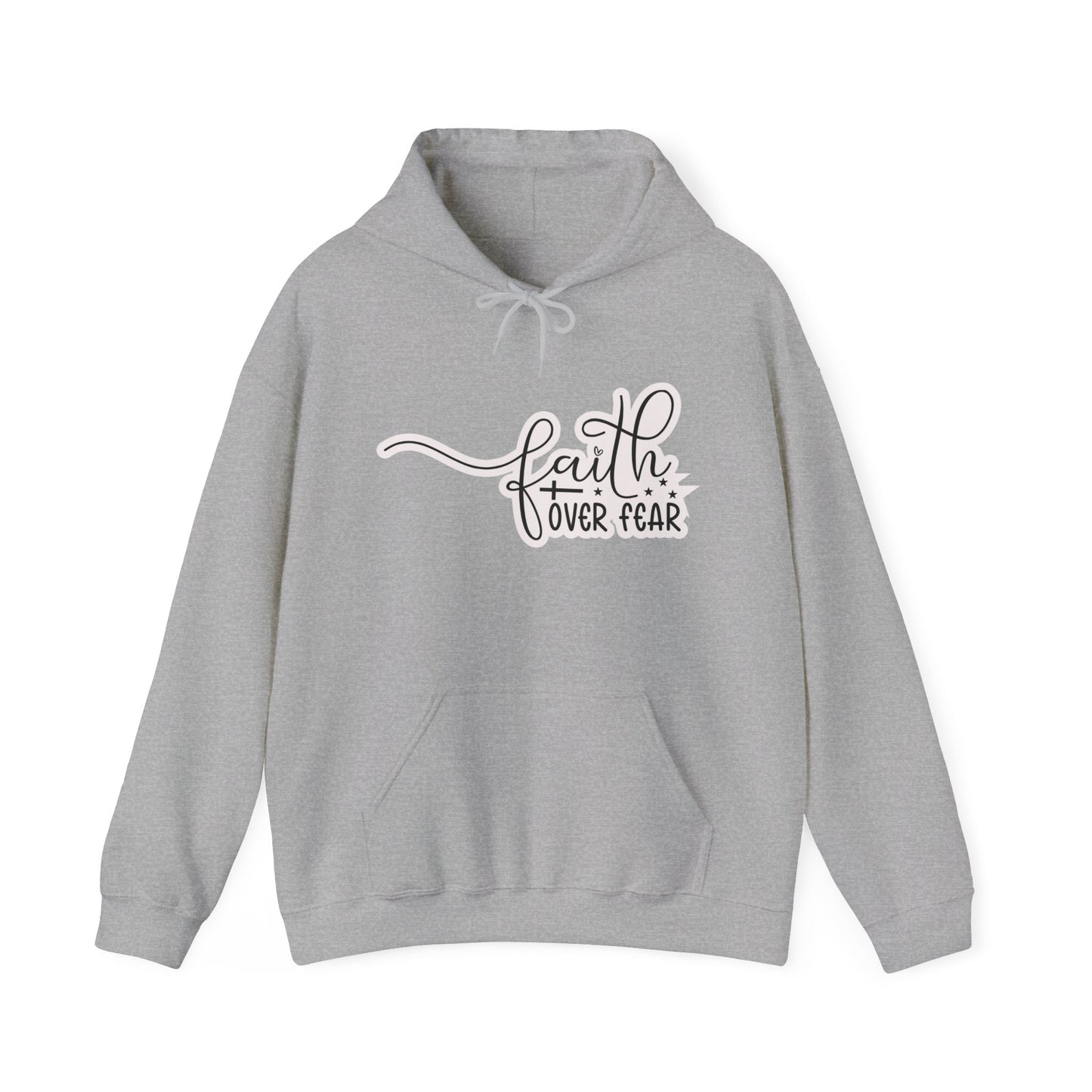 "Faith-filled Comfort: Christian Quote Hooded- Hoodie