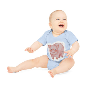 "Adorable Organic Short Sleeve Bodysuit for- Baby Organic Short Sleeve Bodysuit