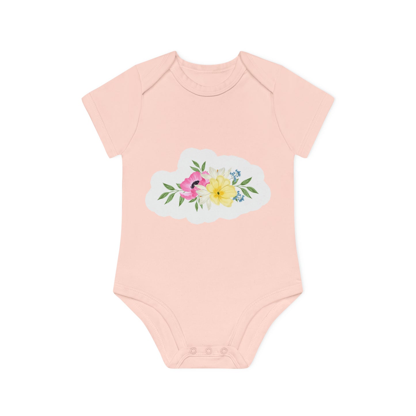 "Organic Cutie: Adorable Baby Short- Baby Organic Short Sleeve Bodysuit