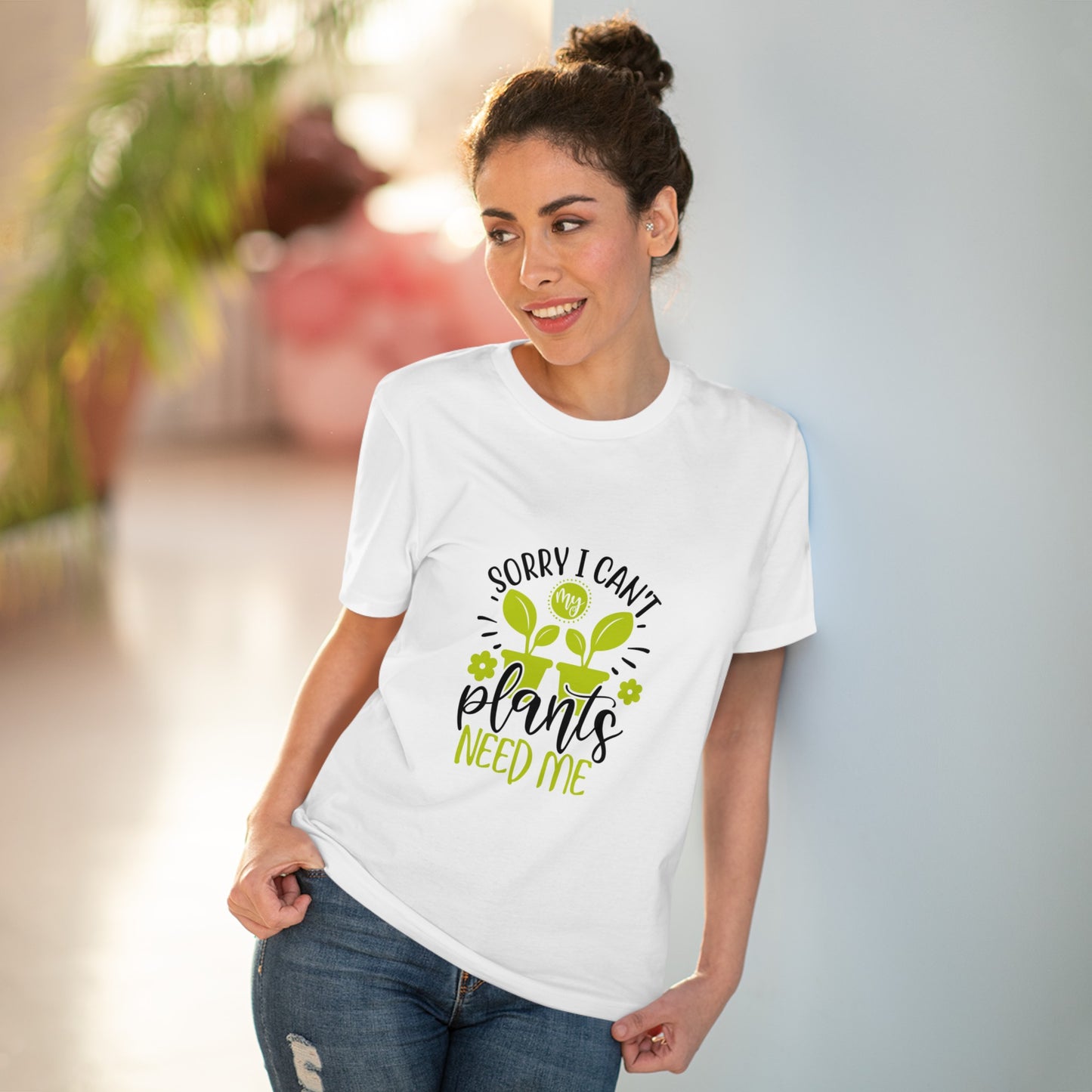 "Sorry I can't, my plants need me" - T-Shirt