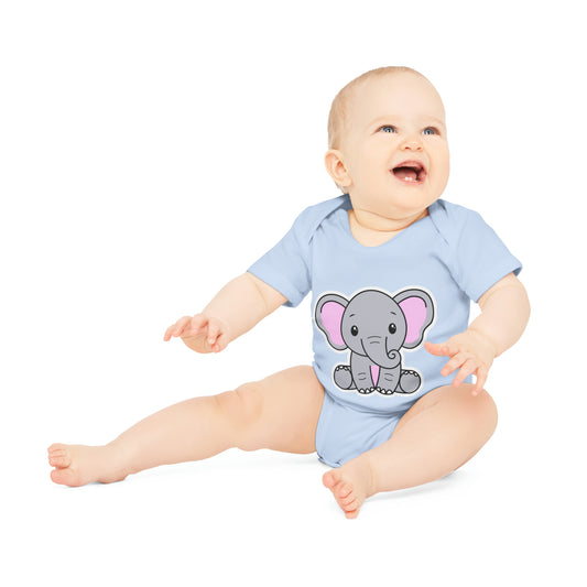 "Organic Cutie Pie: Baby Short Sleeve- Baby Organic Short Sleeve Bodysuit