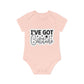 "I've got Cattitude" - Baby Organic Short Sleeve Bodysuit