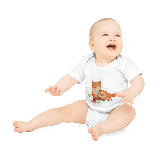 "Adorable Baby Organic Short Sleeve Bodysuit- Baby Organic Short Sleeve Bodysuit