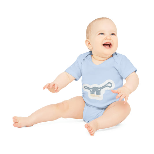 "Organic Cotton Baby Bodysuit: Ad- Baby Organic Short Sleeve Bodysuit