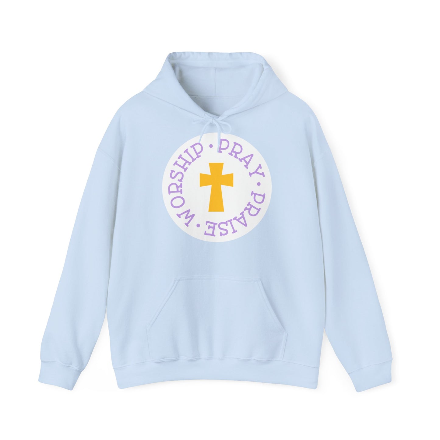 "Worship, Pray, Praise" - Christian Quote - Hoodie