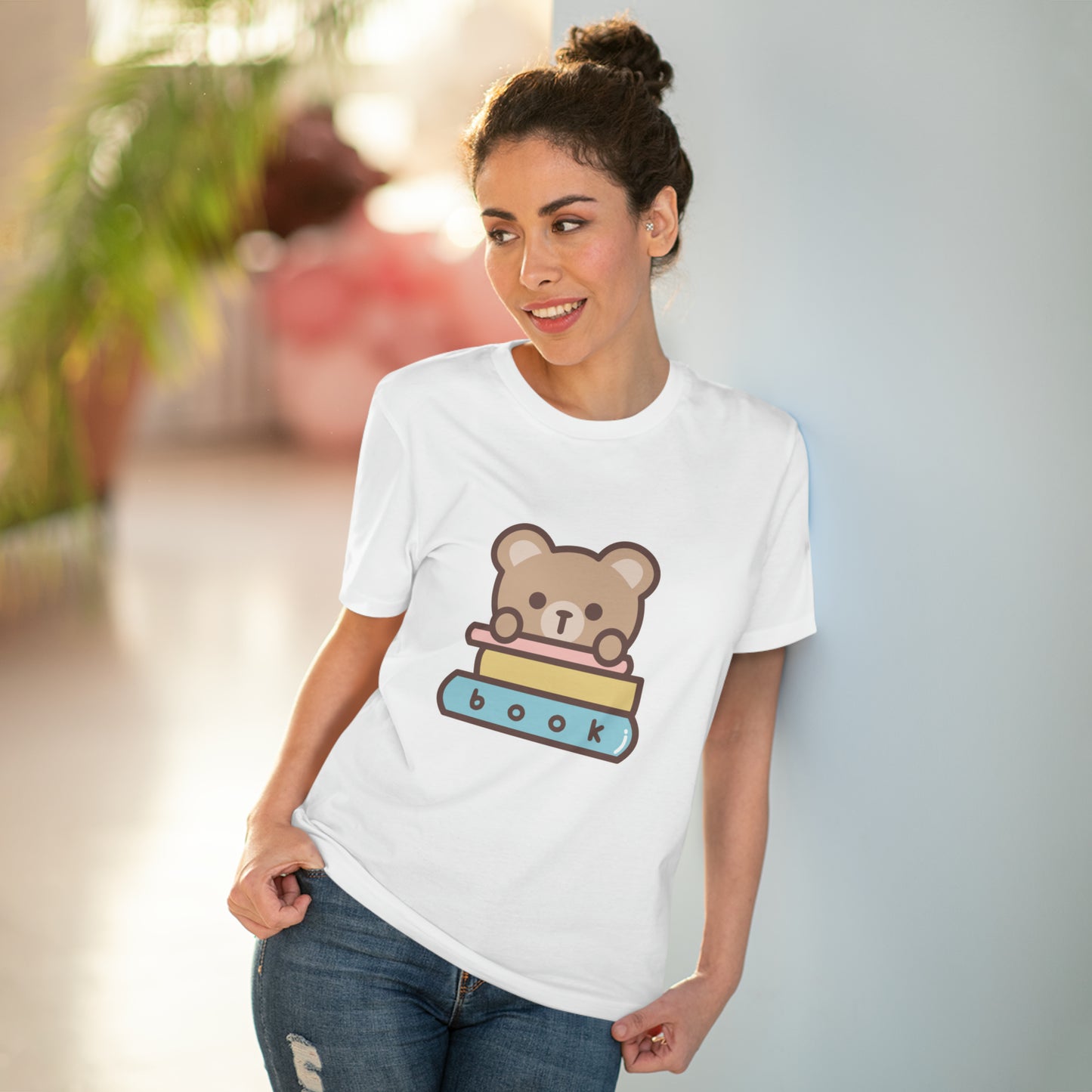 "Bookworm Bliss Tee: Boo Bear"- T-Shirt