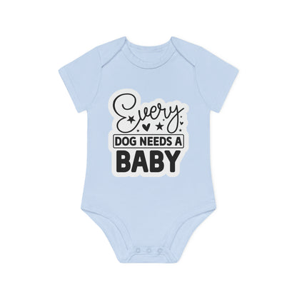 "Every dog needs a baby" - Baby Organic Short Sleeve Bodysuit