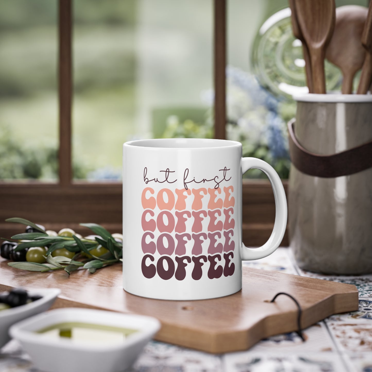 "But first, coffee" - Ceramic 11oz Mug