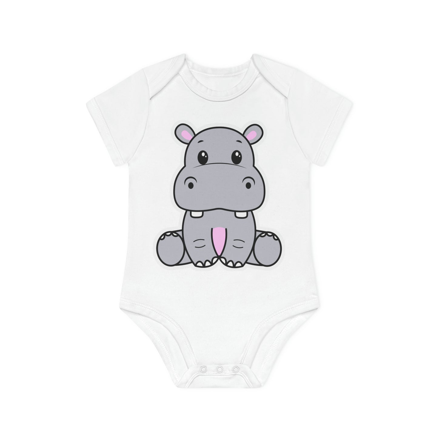 "Adorable Organic Short Sleeve Bodysuit for- Baby Organic Short Sleeve Bodysuit