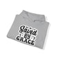 "Saved by Grace" - Blessed & Cozy: Christian Quote - Hoodie