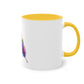 "Rainbow Pride Feather" - Two Tone Mug