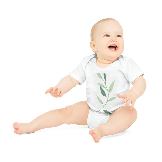 "Adorable Organic Short Sleeve Bodysuit for- Baby Organic Short Sleeve Bodysuit