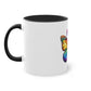 "Rainbow Love: LGBTQIA+ Pride Ceramic- Two Tone Mug