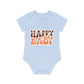 "Organic Cotton Baby Bodysuit with Ad- Baby Organic Short Sleeve Bodysuit