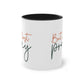 "But First, Pray" - Christian Love - Two Tone Mug