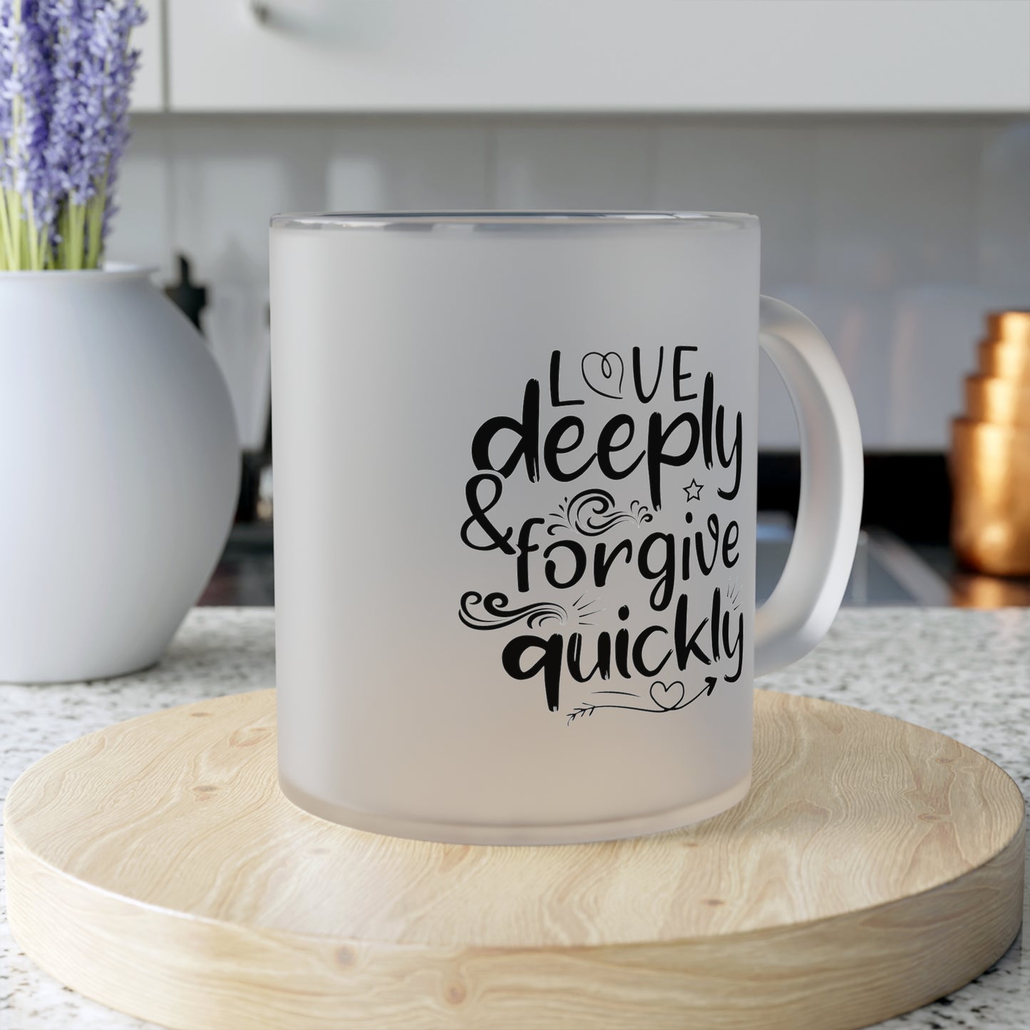 "Love deeply and forgive quickly" - Motivational Quote - Mug