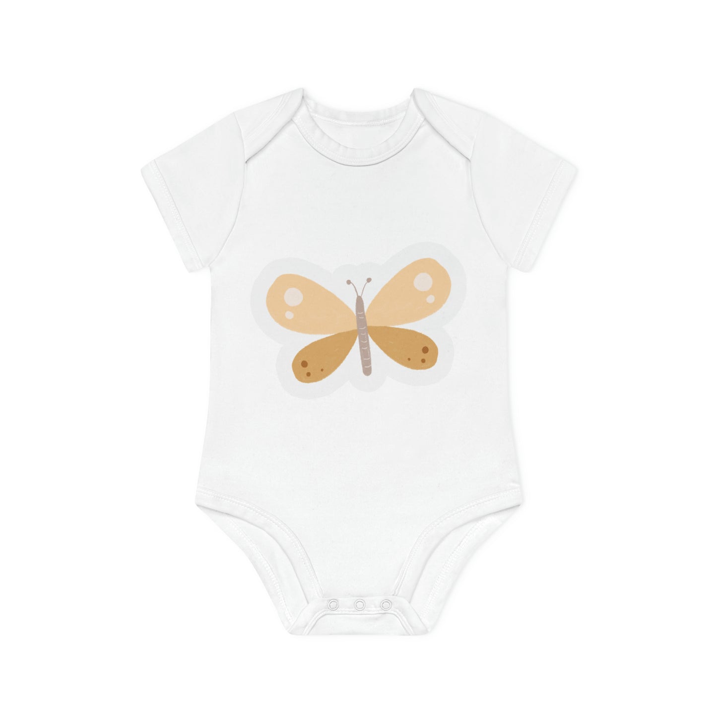 "Organically Adorable: Baby Short Sleeve Bod- Baby Organic Short Sleeve Bodysuit