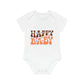 "Organic Cotton Baby Bodysuit with Ad- Baby Organic Short Sleeve Bodysuit