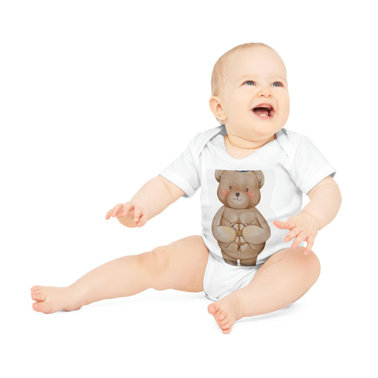 "Adorable Organic Short Sleeve Bodysuit for- Baby Organic Short Sleeve Bodysuit