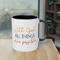 "Blessed Brew: With God All things are Possible" - Two Tone Mug