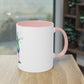 "Rainbow Pride Celebrate Love" - Two Tone Mug