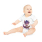 "Adorable Reading Dragon" - Baby Organic Short Sleeve Bodysuit