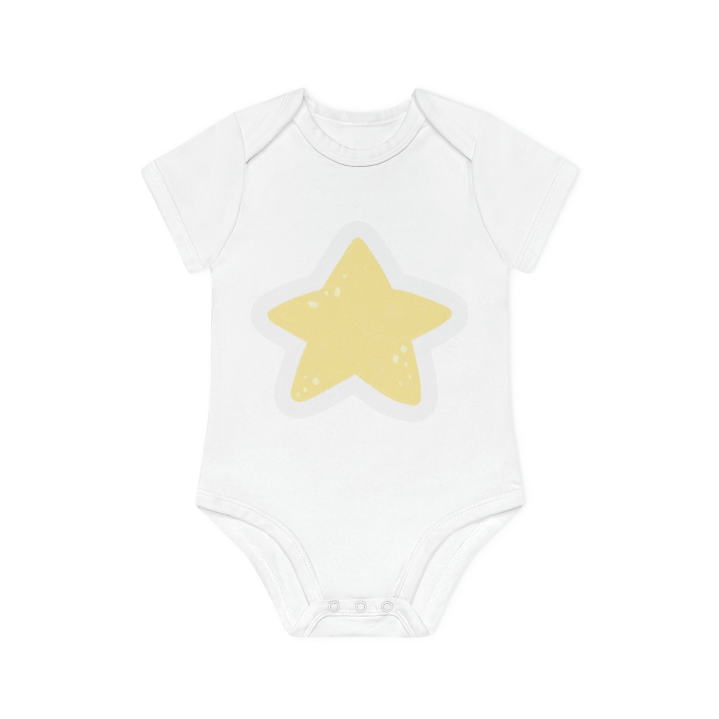 "Cuddly Cutie Organic Short Sleeve Baby Bod- Baby Organic Short Sleeve Bodysuit