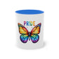 "Rainbow Love: LGBTQIA+ Pride Ceramic- Two Tone Mug