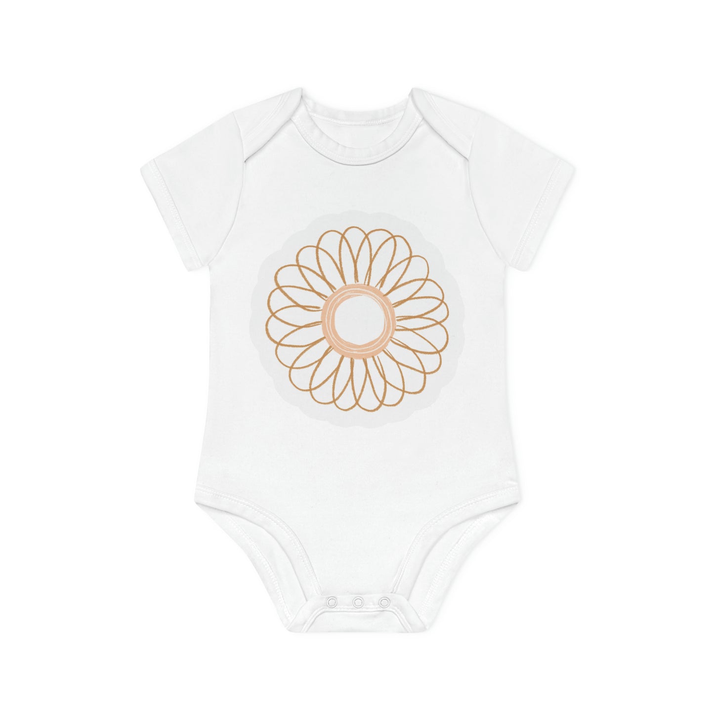 "Budding Blossom" - Baby Organic Short Sleeve Bodysuit