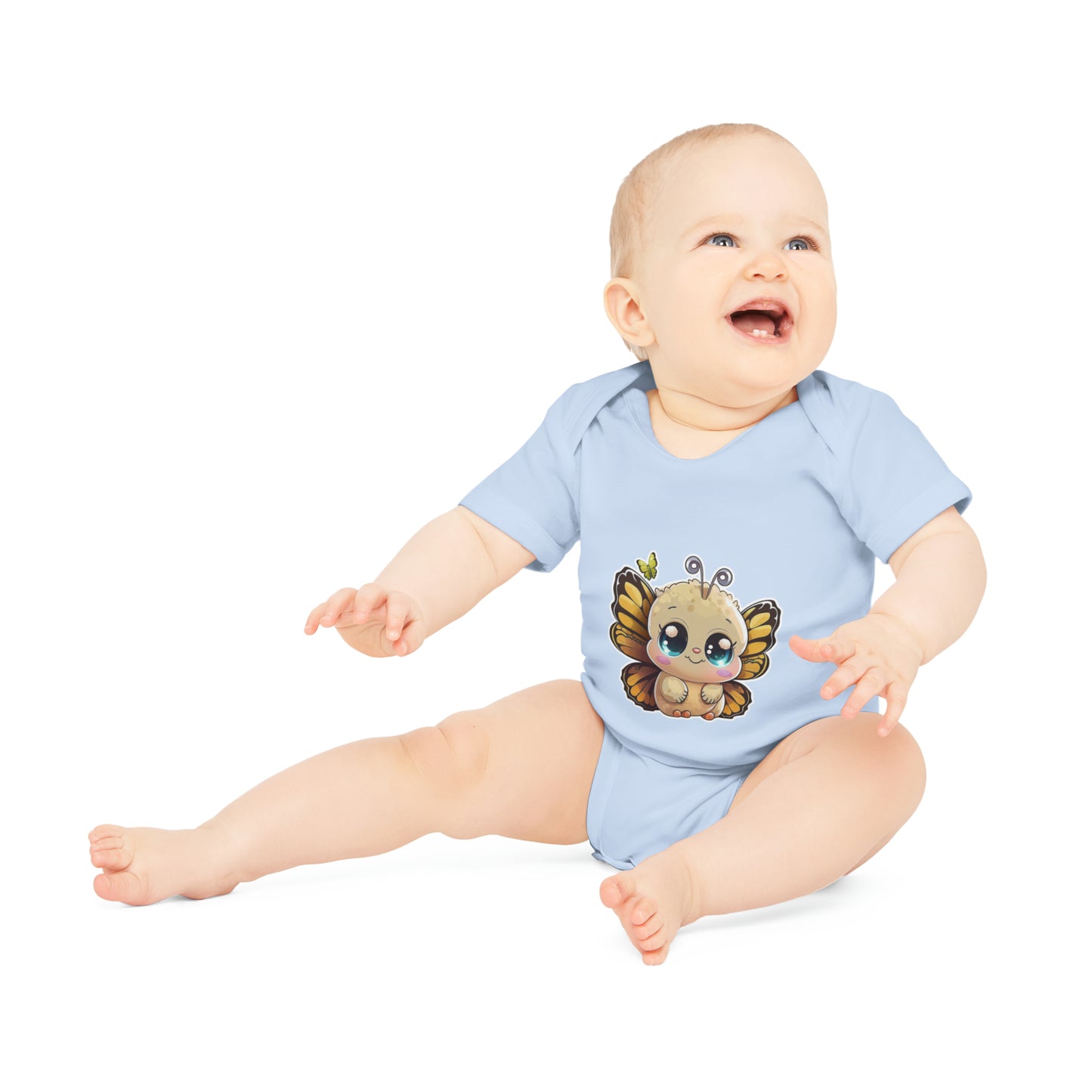 "Organic Cutie: Baby Short Sleeve Bod- Baby Organic Short Sleeve Bodysuit