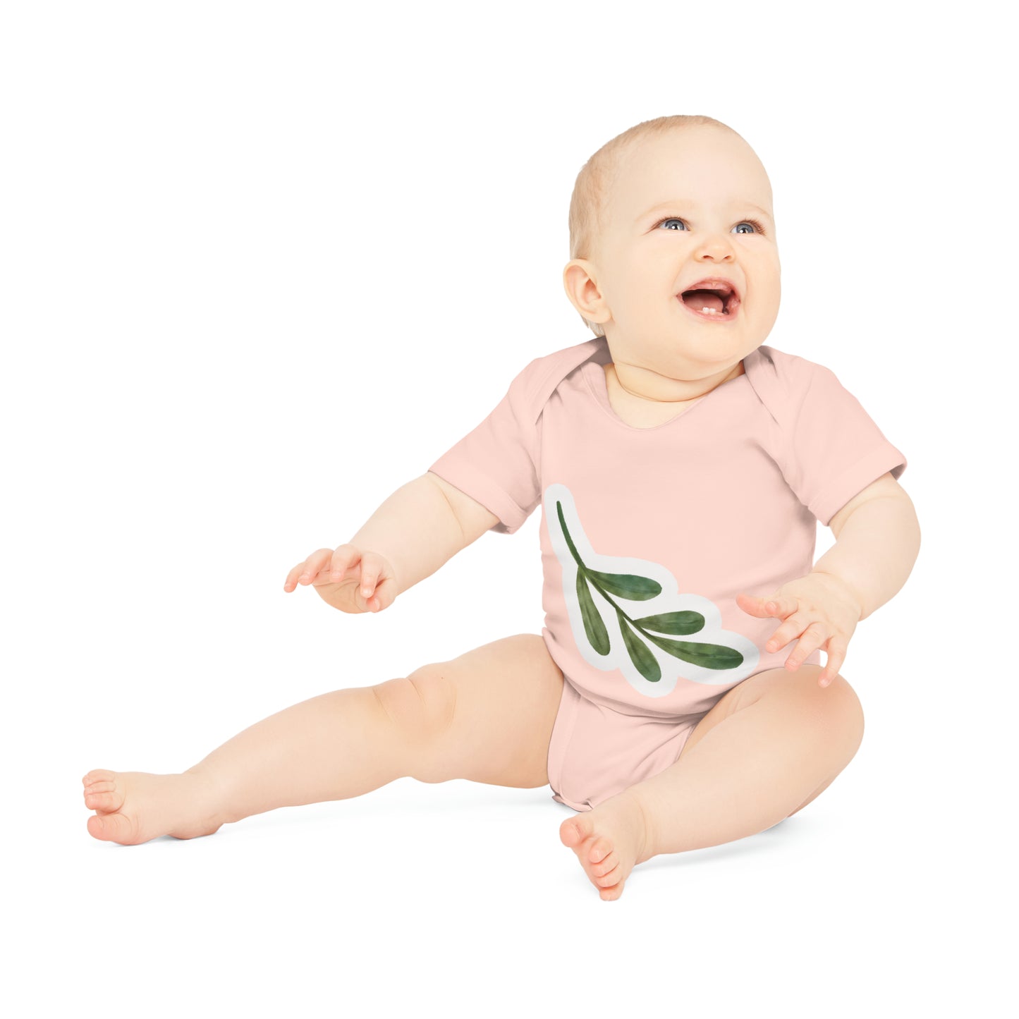 "Adorable Organic Short Sleeve Bodysuit for- Baby Organic Short Sleeve Bodysuit