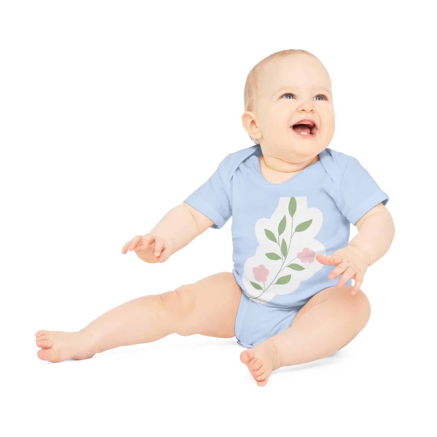 "Adorable Infant Organic Short Sleeve Bodysuit- Baby Organic Short Sleeve Bodysuit