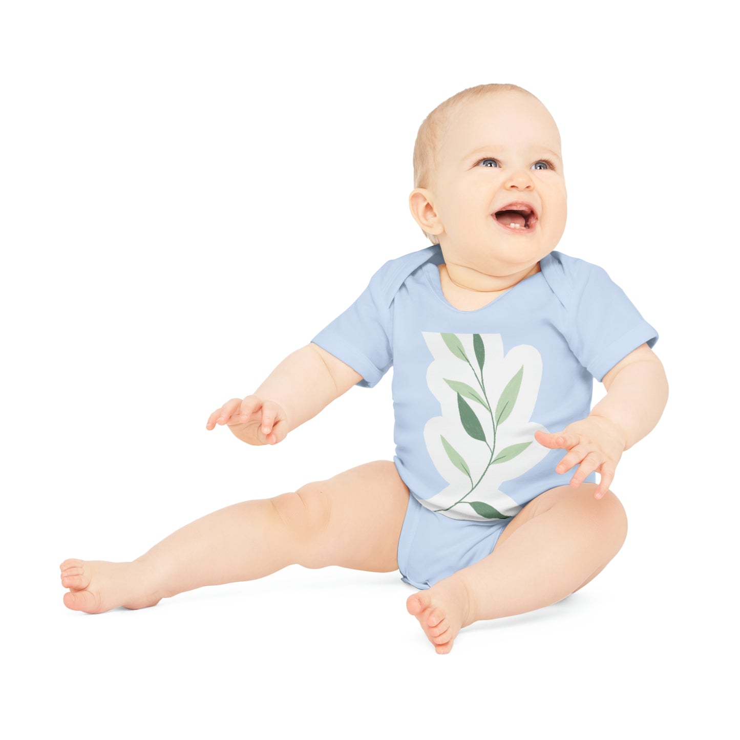 "Adorable Organic Short Sleeve Bodysuit for- Baby Organic Short Sleeve Bodysuit