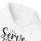 "Serve one another" Faith-Inspired Hooded Sweatshirt - Hoodie