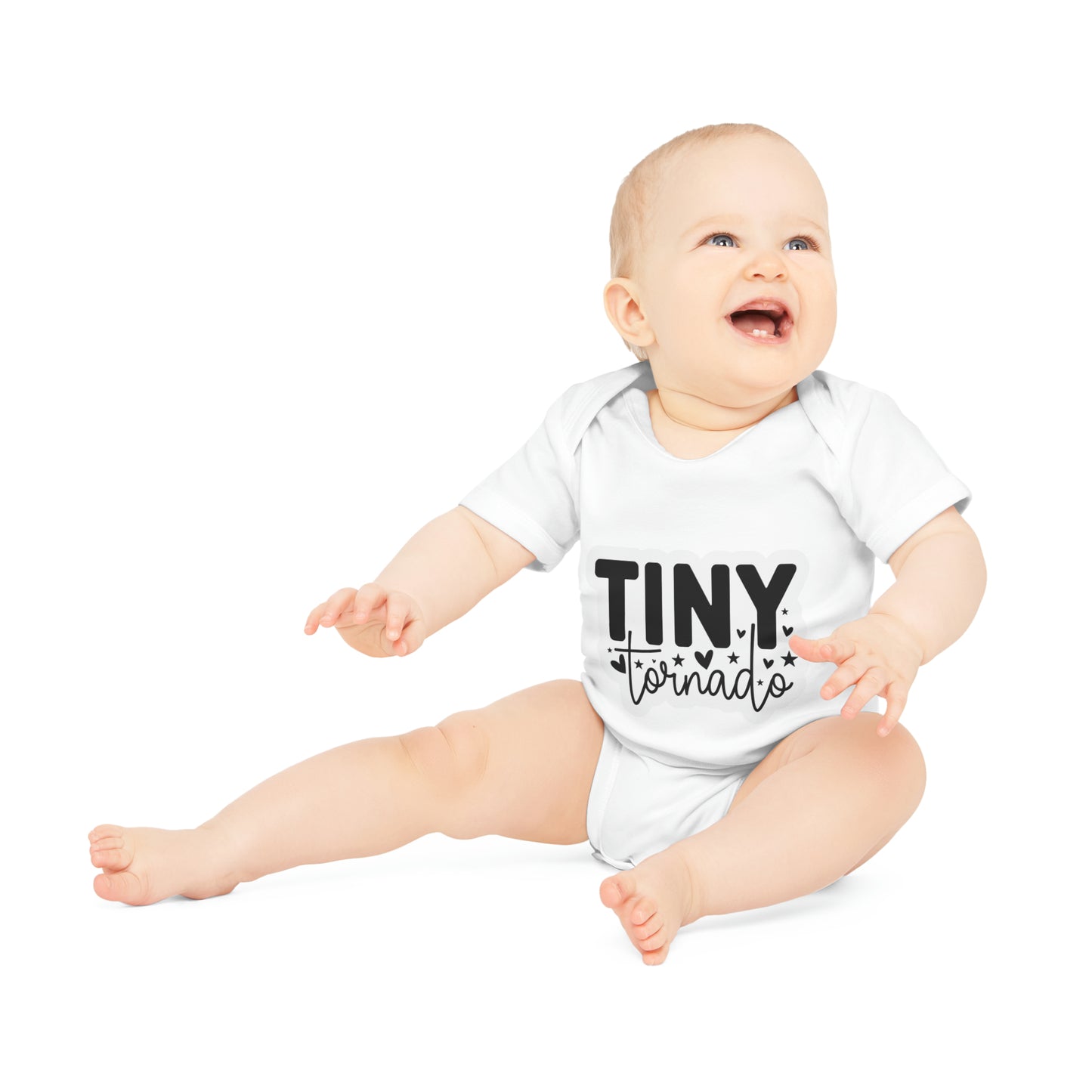 "Tiny Tornado" - Baby Organic Short Sleeve Bodysuit