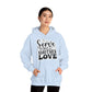 "Serve one another" Faith-Inspired Hooded Sweatshirt - Hoodie