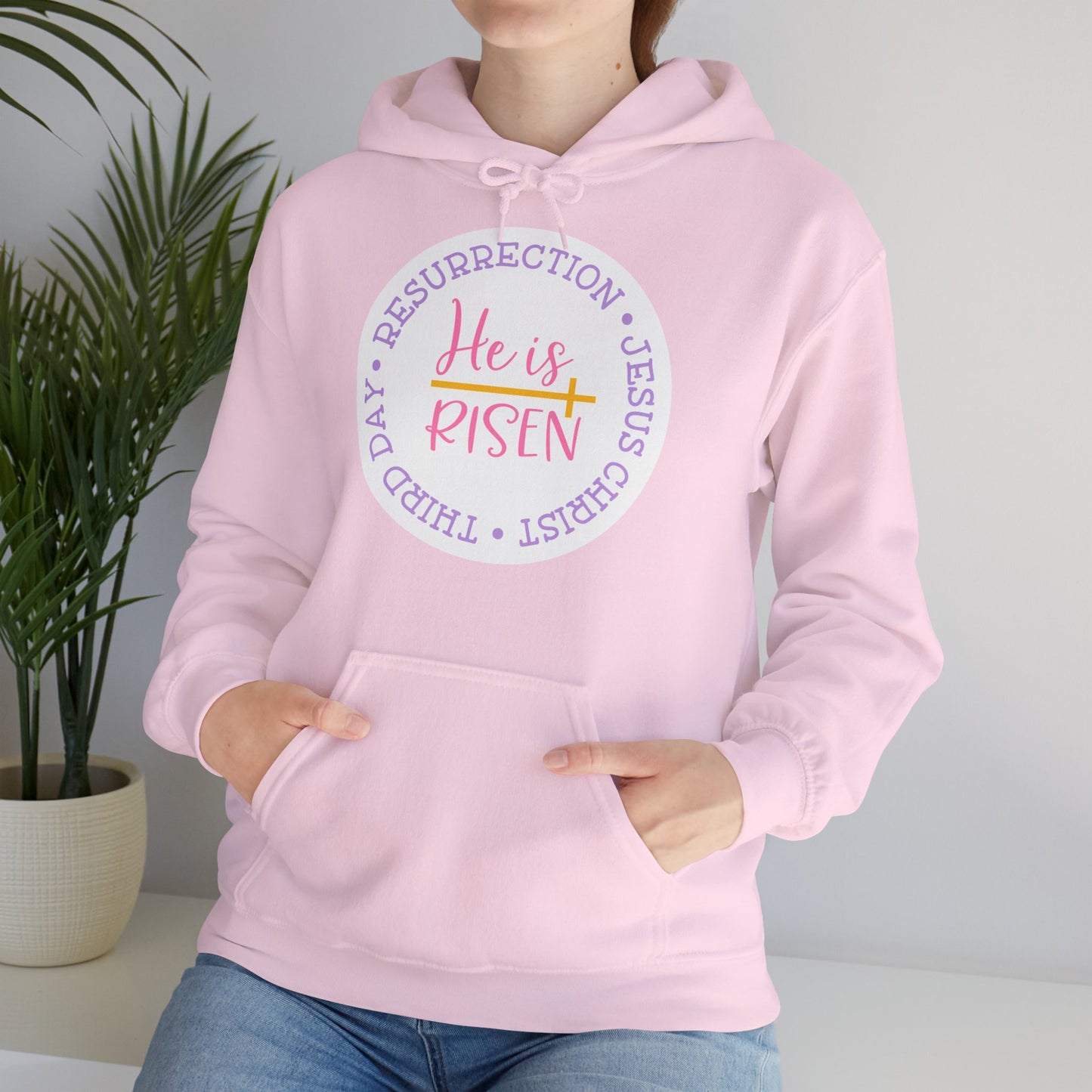 "He is Risen"- Christian Quote - Hoodie