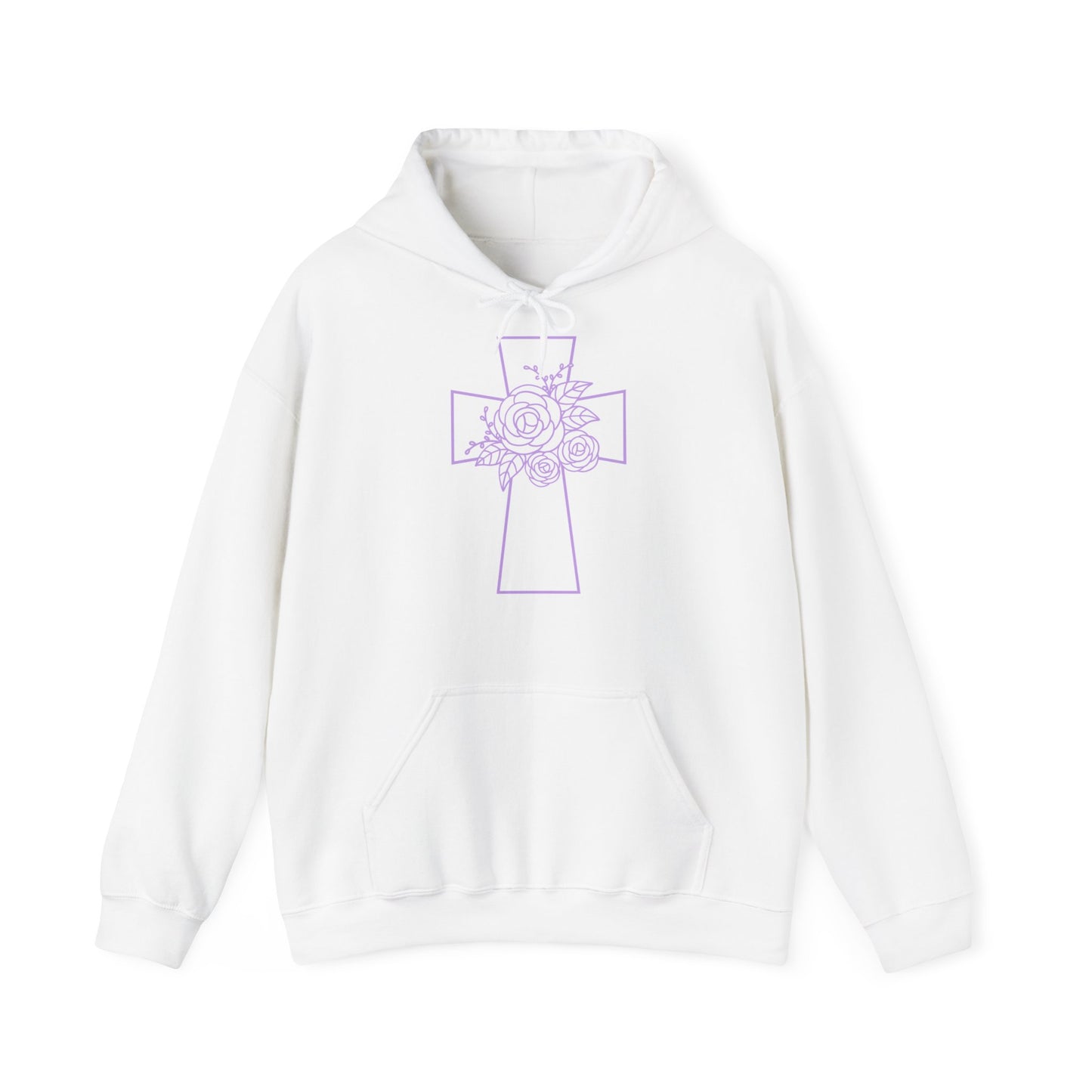 "Beautiful Cross" - Blessed & Cozy Hooded Sweatshirt - Hoodie