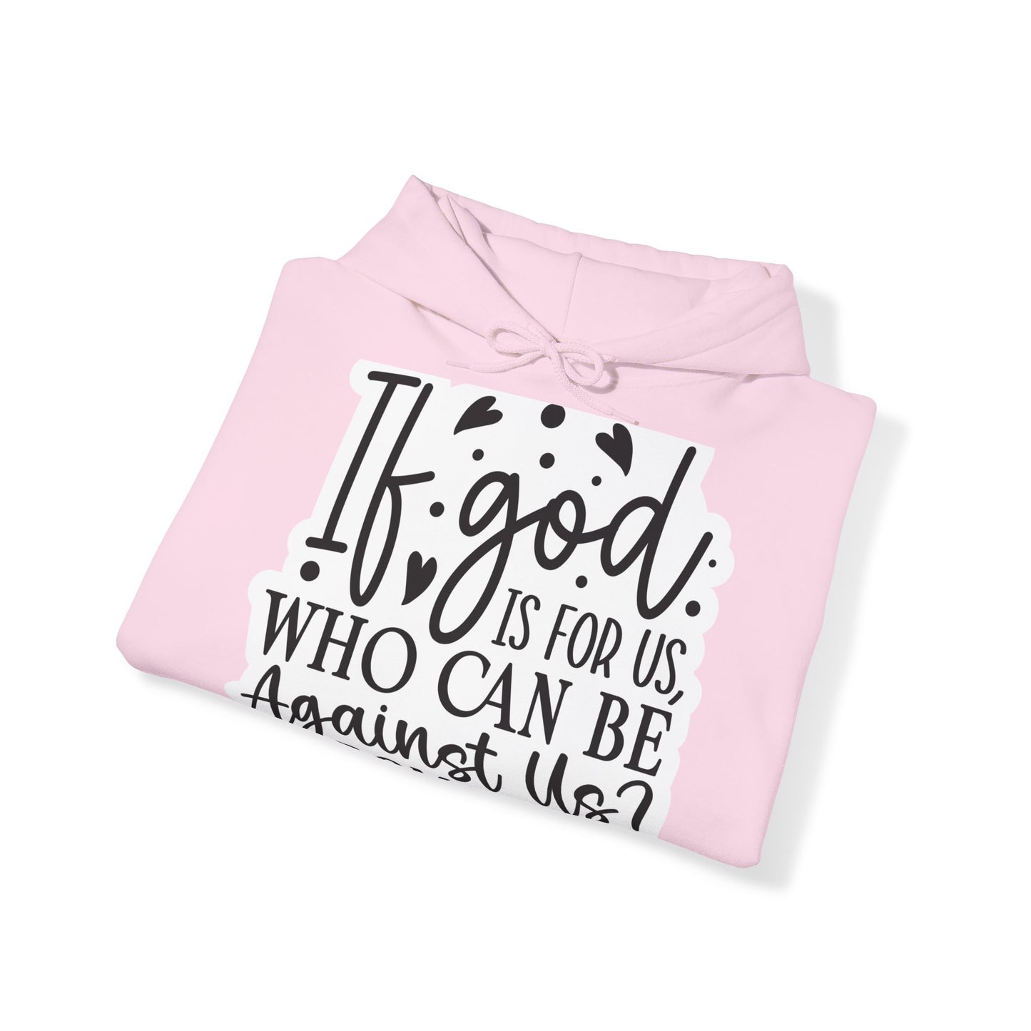 "Faith-Filled Comfort: Christian Quote Hood- Hoodie