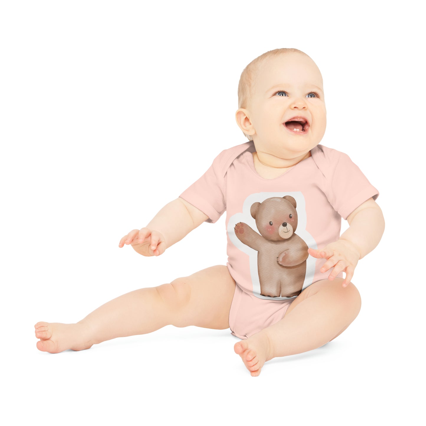 "Adorable Baby Organic Short Sleeve Bodysuit- Baby Organic Short Sleeve Bodysuit