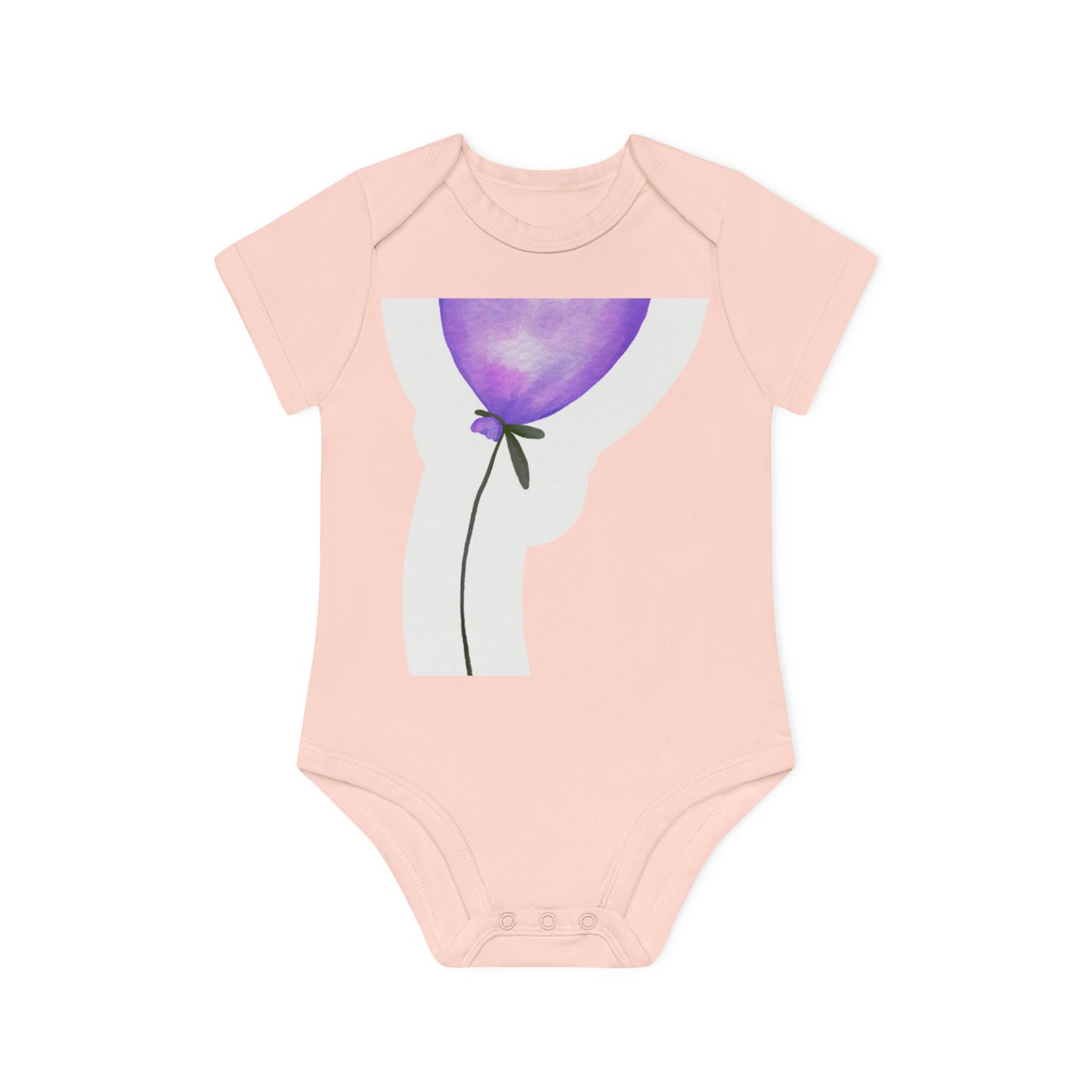 "Organic Baby Bodysuit: Adorable- Baby Organic Short Sleeve Bodysuit