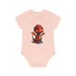 "Cute Red Dragon" - Baby Organic Short Sleeve Bodysuit