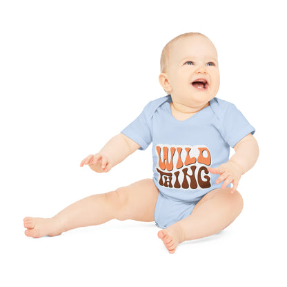 "Organic Cutie Pie: Baby Short Sleeve- Baby Organic Short Sleeve Bodysuit