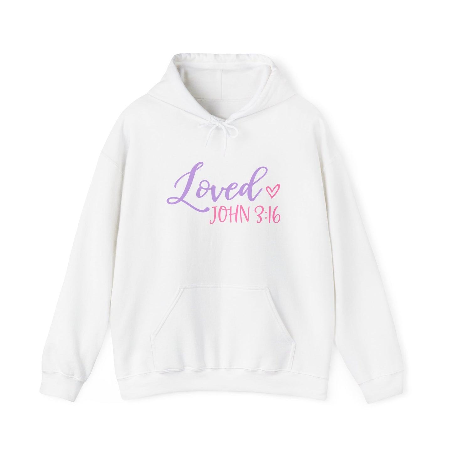 "Loved" - Faith-Inspired Hooded Sweatshirt - Hoodie