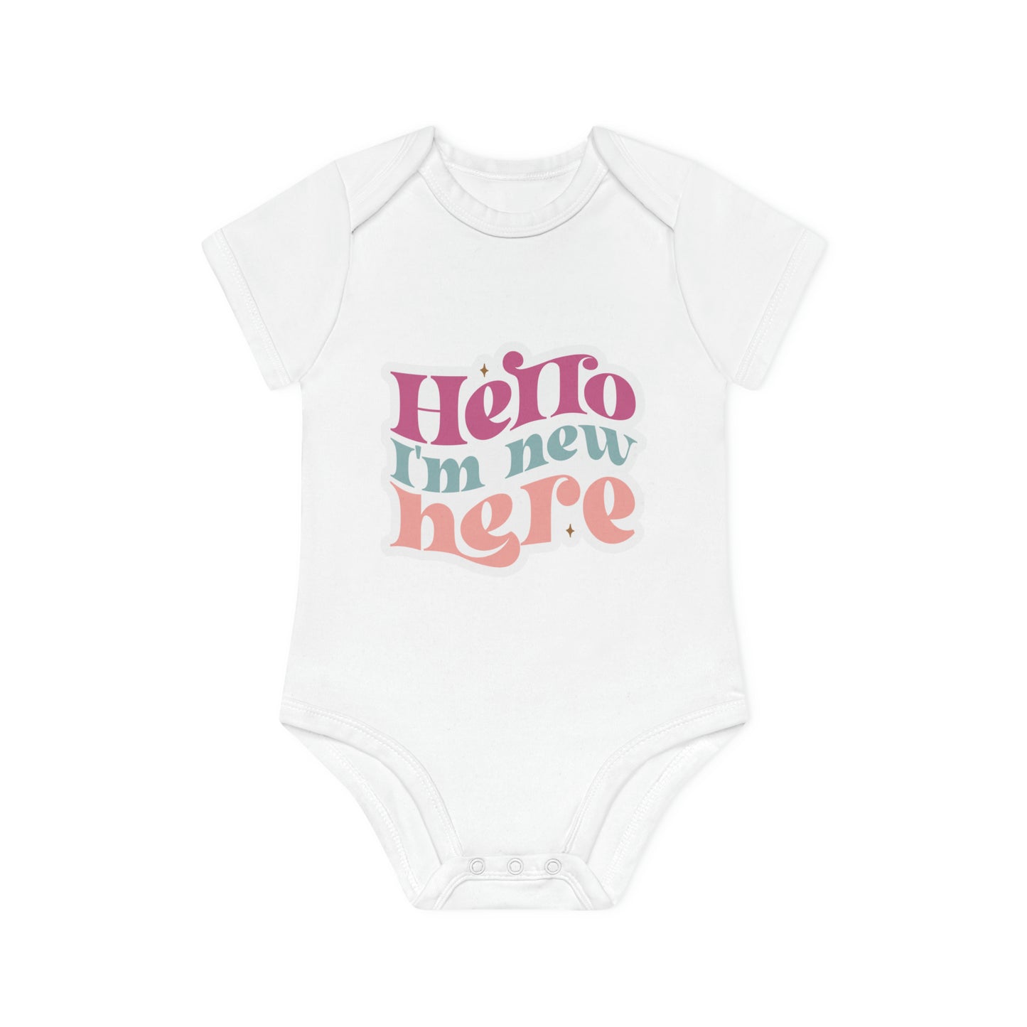 "Organic Cutie: Baby Short Sleeve Bod- Baby Organic Short Sleeve Bodysuit