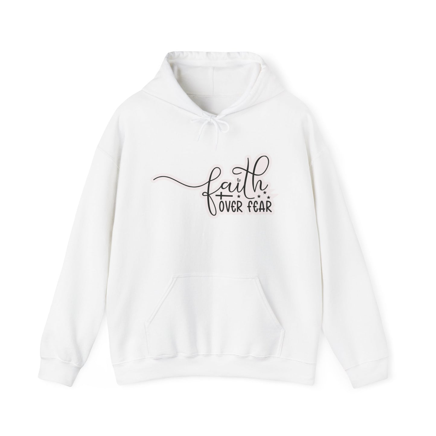 "Faith-filled Comfort: Christian Quote Hooded- Hoodie