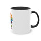 "Rainbow Flower" - Two Tone Mug