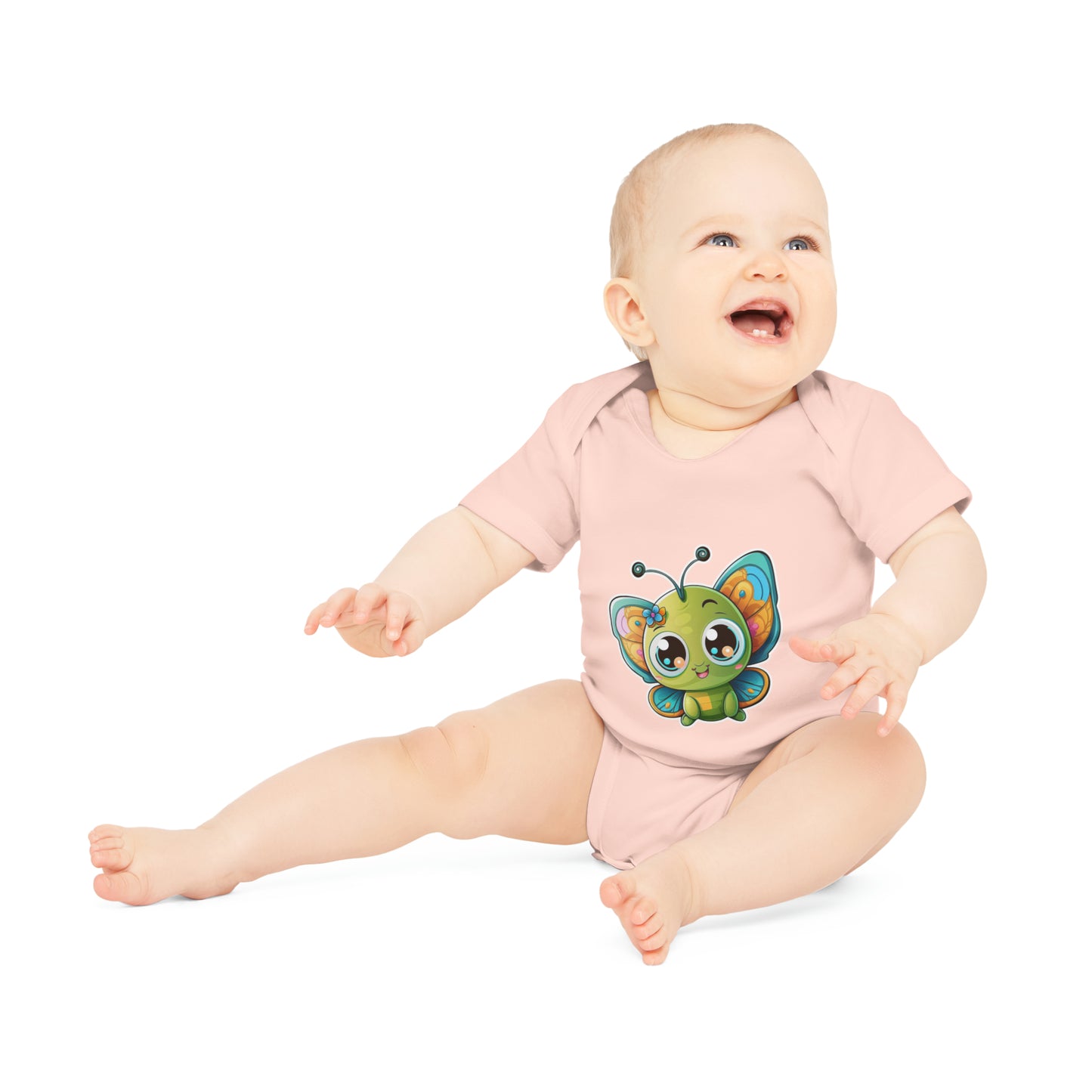 "Adorable Organic Short Sleeve Bodysuit for- Baby Organic Short Sleeve Bodysuit